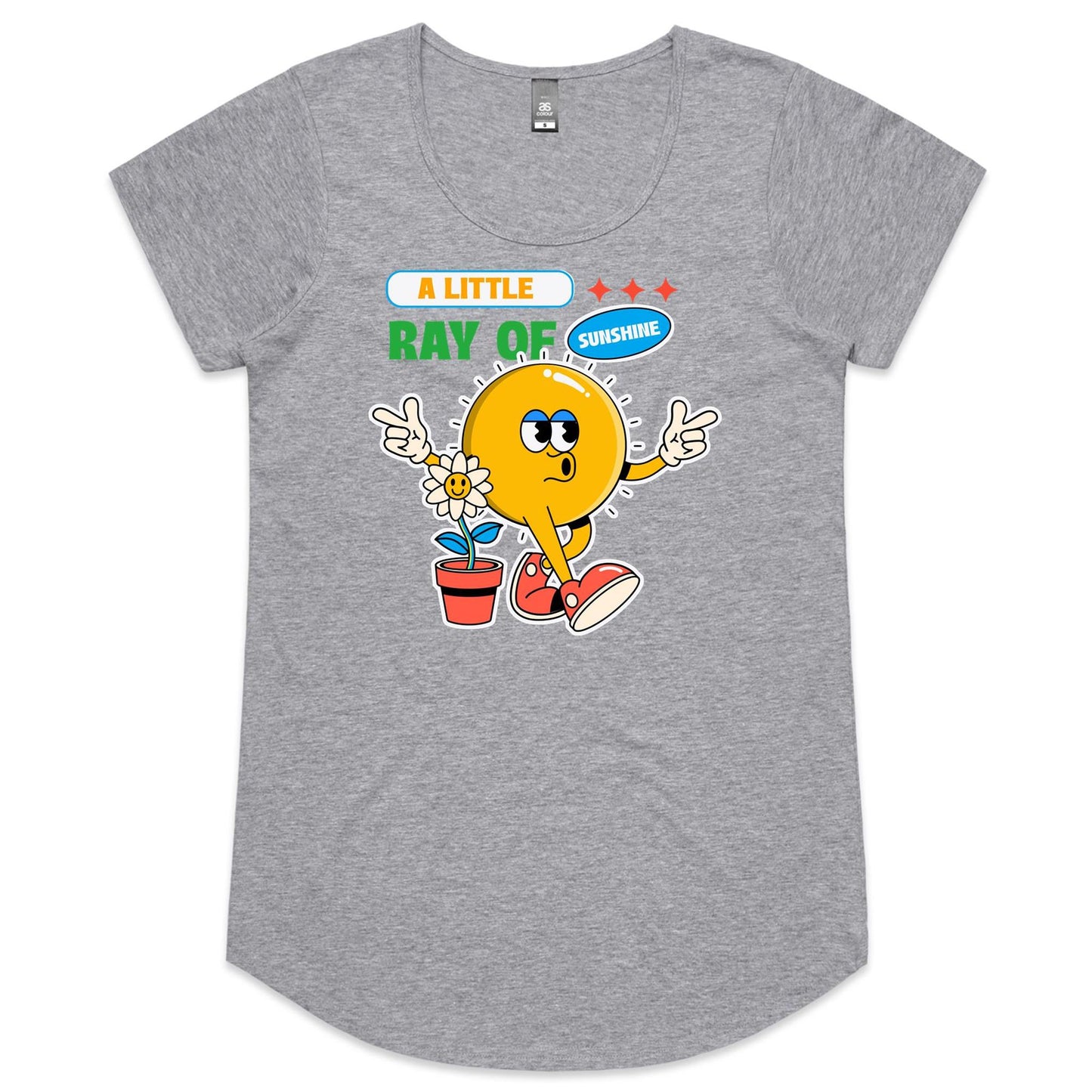 A Little Ray Of Sunshine - Womens Scoop Neck T-Shirt