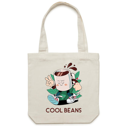 Cool Beans, Coffee - Canvas Tote Bag