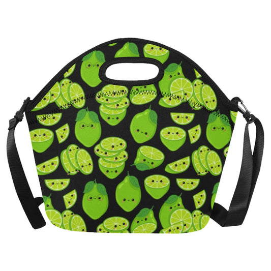 Cute Limes - Neoprene Lunch Bag/Large