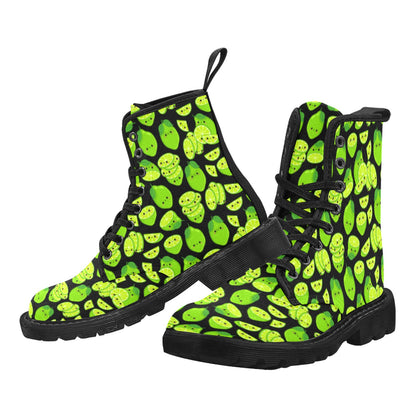 Cute Limes - Martin Boots for Men (Black)