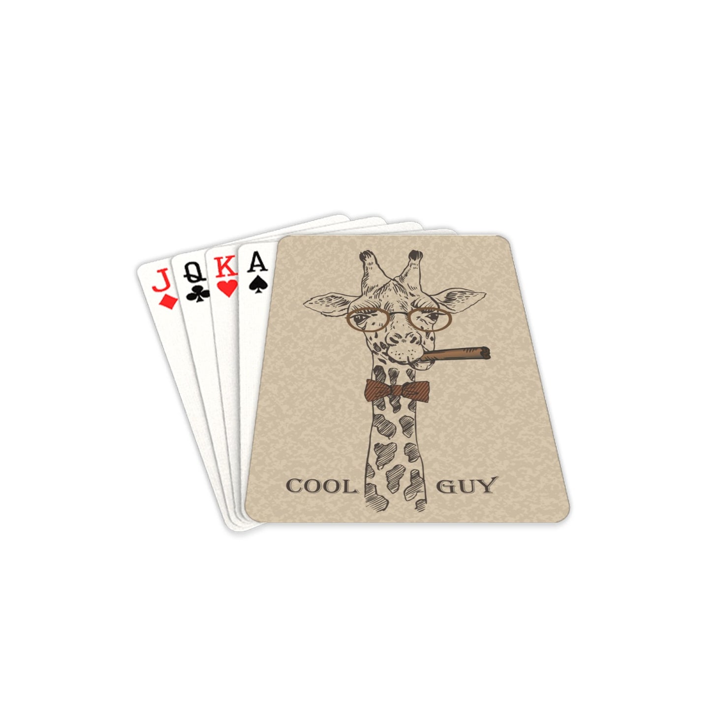 Giraffe, Cool Guy - Playing Cards 2.5"x3.5" Playing Card 2.5"x3.5"