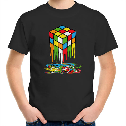 Melting Game Cube - Kids Youth T-shirt