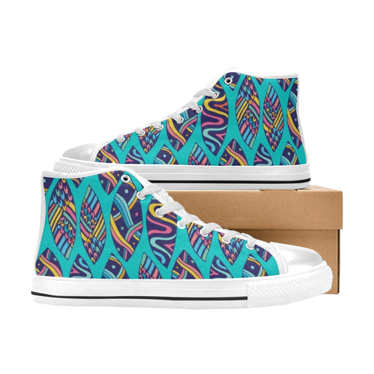 Surfboards - Men's High Top Canvas Shoes