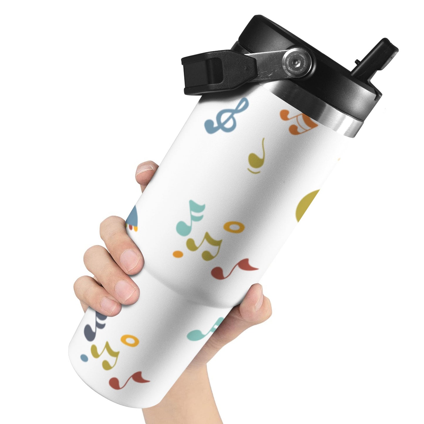 Music Time - 30oz Tumbler with Top Handle 30oz Tumbler with Top Handle Music Printed Offshore