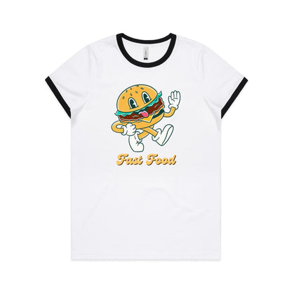 Fast Food - Women's Ringer Tee