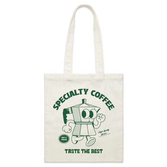 Specialty Coffee - Parcel Canvas Tote Bag Default Title Parcel Tote Bag Coffee Retro
