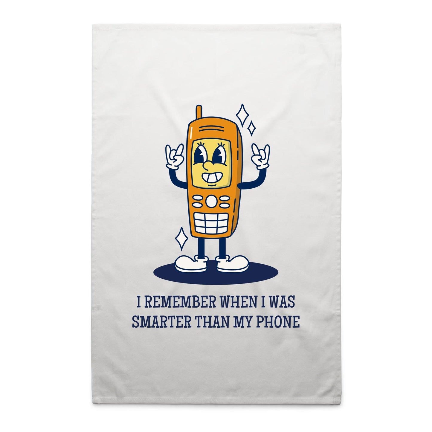 I Remember When I Was Smarter Than My Phone - AS Colour Tea Towel