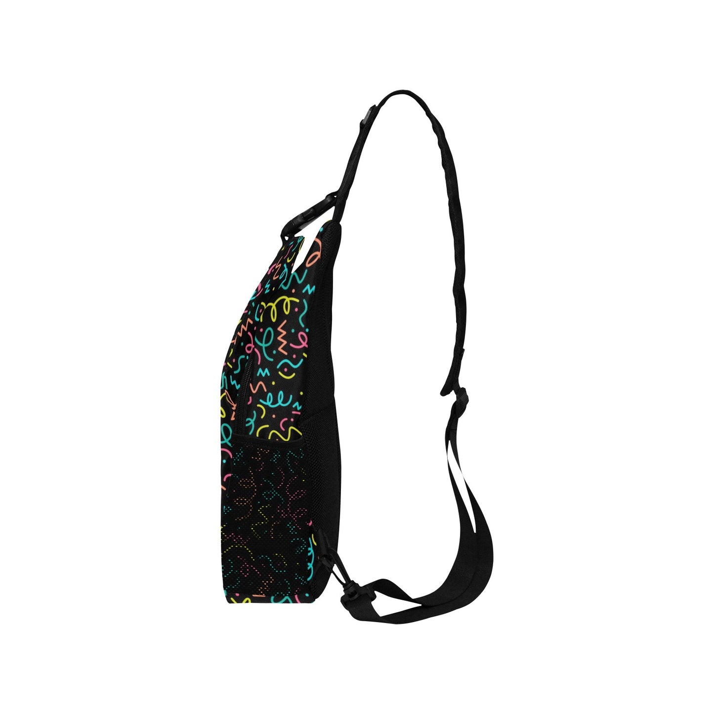 Squiggle Time - Cross-Body Chest Bag Cross-Body Chest Bag Printed Offshore