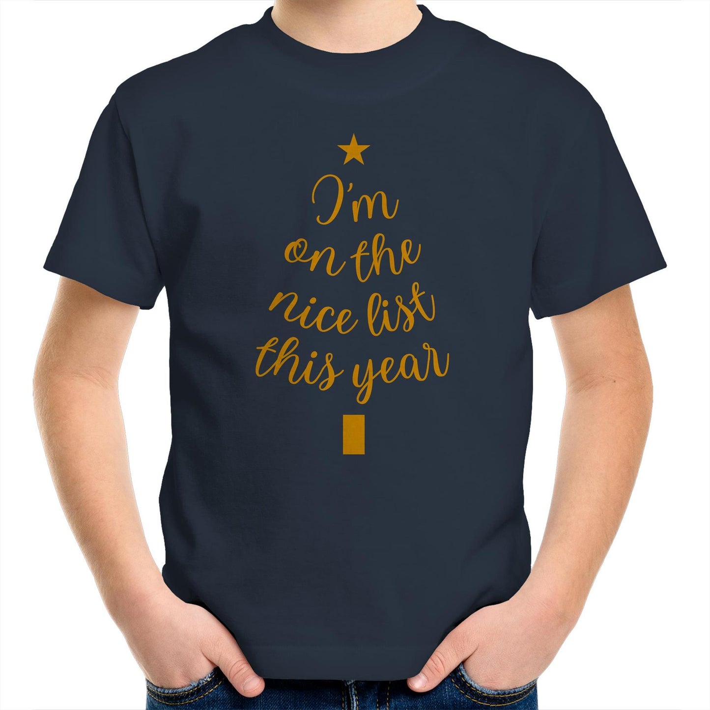 I'm On The Nice List This Year, Christmas - Kids Youth T-Shirt