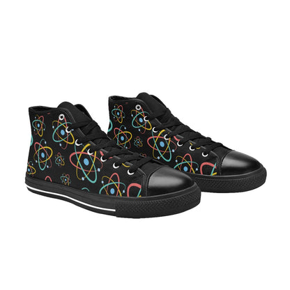 Atoms - Men's High Top Canvas Shoes