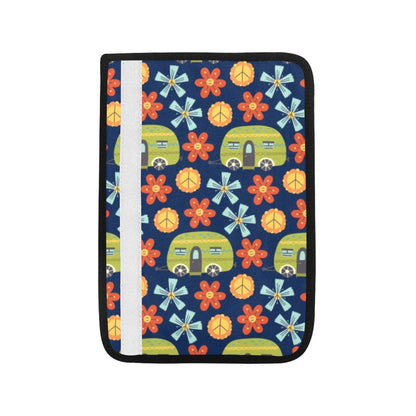 Hippy Caravan - Car Seat Belt Cover 7''x10'' (Pack of 2)