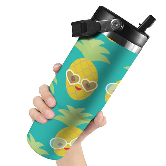 Pineapples With Glasses - 30oz Tumbler with Top Handle