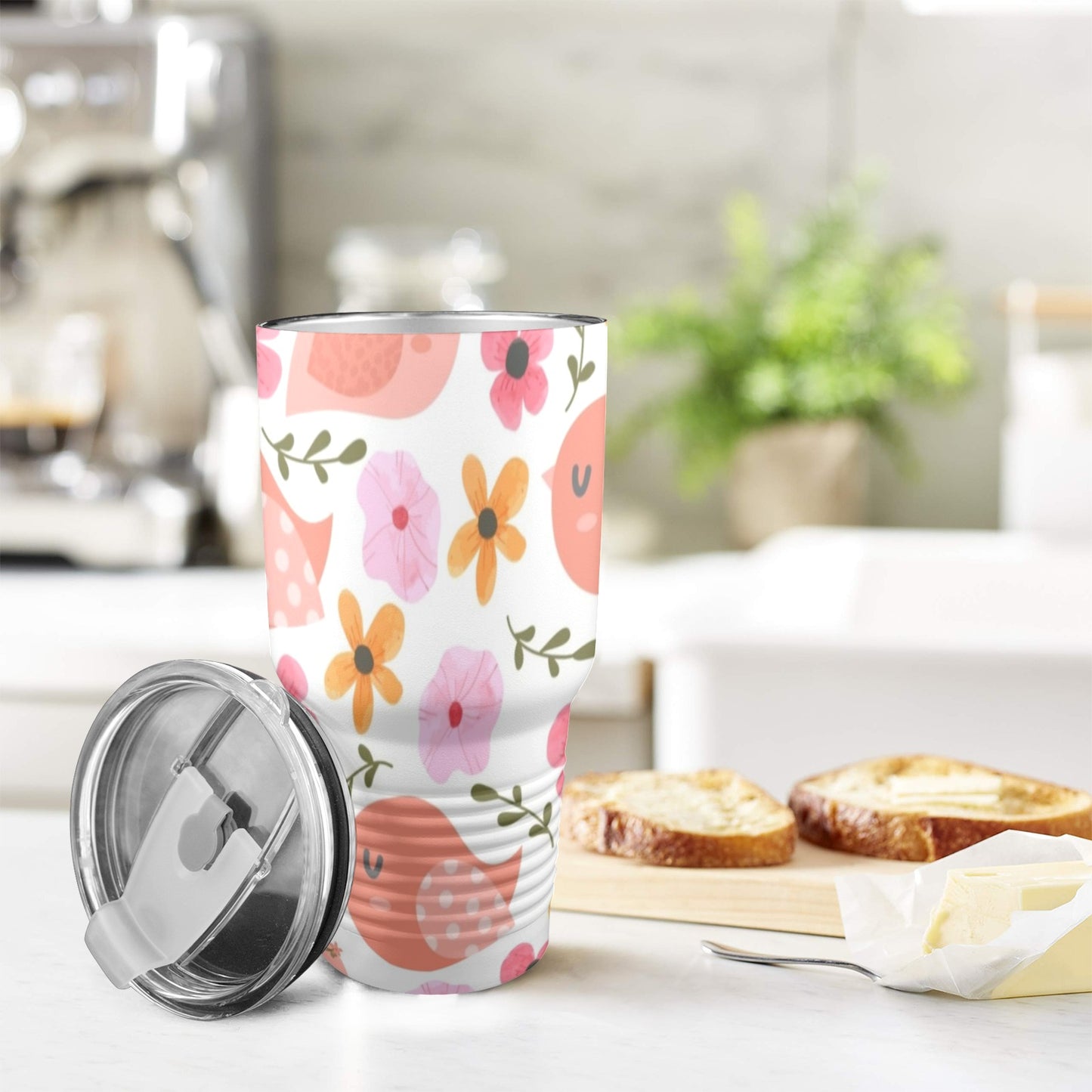 Lovely Birds - 30oz Insulated Stainless Steel Mobile Tumbler