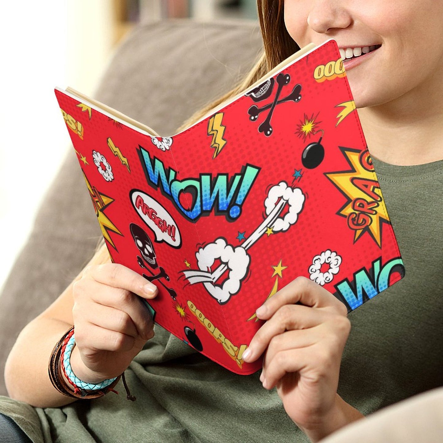 Red Comic Book - (A5) Notebook Cover