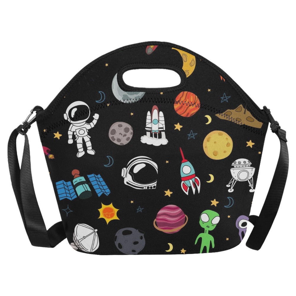 Kids Space - Neoprene Lunch Bag/Large Neoprene Lunch Bag/Large Printed Offshore