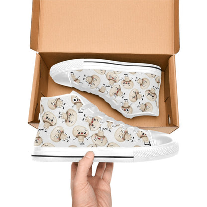 Cute Mushrooms - Men's High Top Canvas Shoes