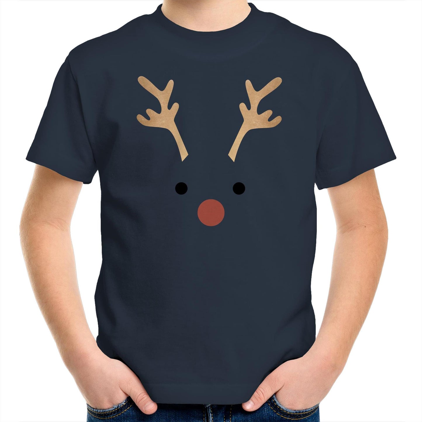 Red Nose Reindeer - Kids Youth T-Shirt