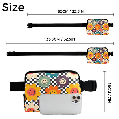 Happy Retro Flowers - Belt Bag