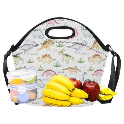 Dinosaur Garden - Neoprene Lunch Bag/Large Neoprene Lunch Bag/Large animal Printed Offshore