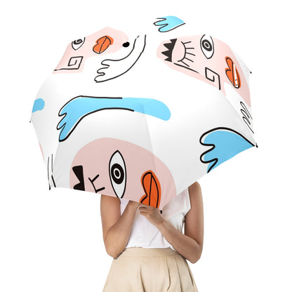 Faces - Semi-Automatic Foldable Umbrella Semi-Automatic Foldable Umbrella Printed Offshore