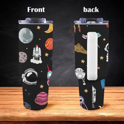 Kids Space - 40oz Tumbler with White Handle