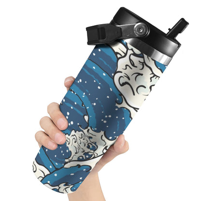 Waves - 30oz Tumbler with Top Handle