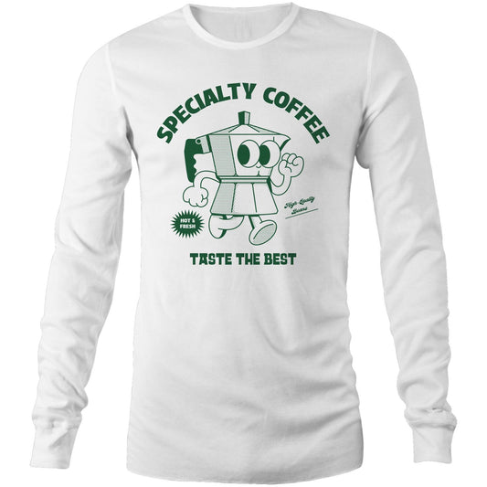Specialty Coffee - Long Sleeve T-Shirt White Unisex Long Sleeve T-shirt Coffee Retro