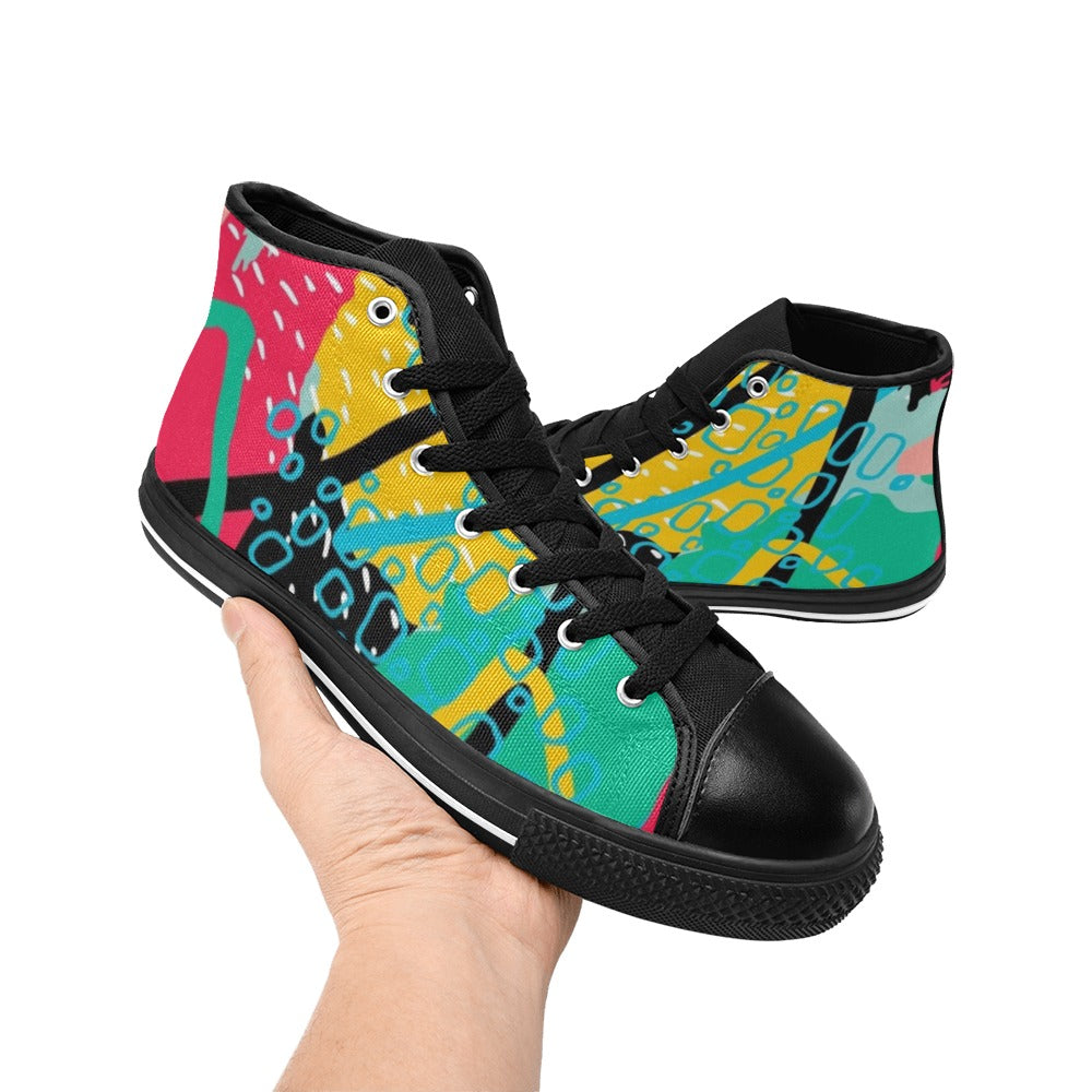 Bright And Colourful - Kids High Top Canvas Shoes Kids High Top Canvas Shoes Printed Offshore