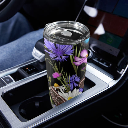 Butterfly Flowers - 20oz Travel Mug / Tumbler