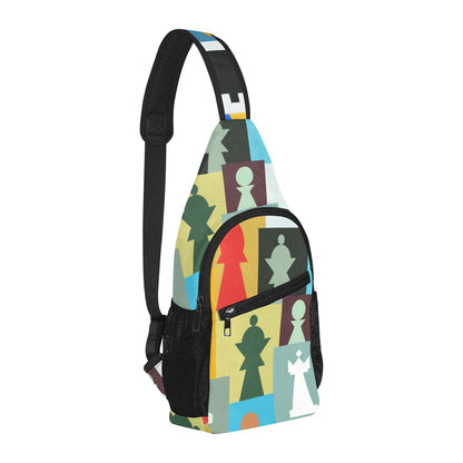 Colourful Chess - Chest Bag With Full Print