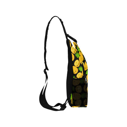 Happy Pineapples - Cross-Body Chest Bag Cross-Body Chest Bag Printed Offshore