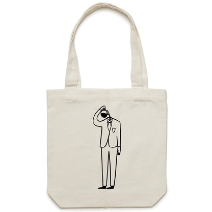 Coffee Brain - Canvas Tote Bag