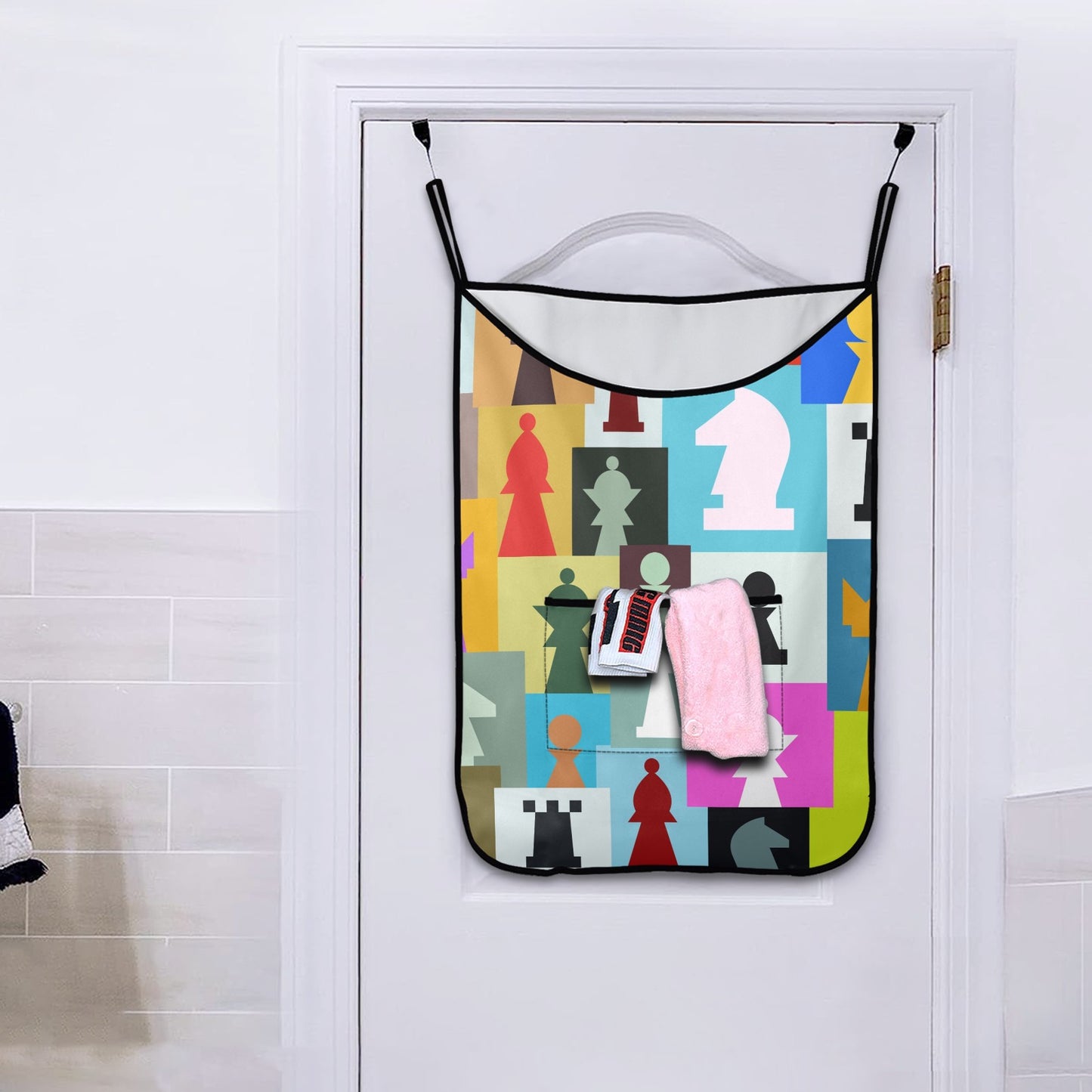 Colourful Chess - Hanging Laundry Bag