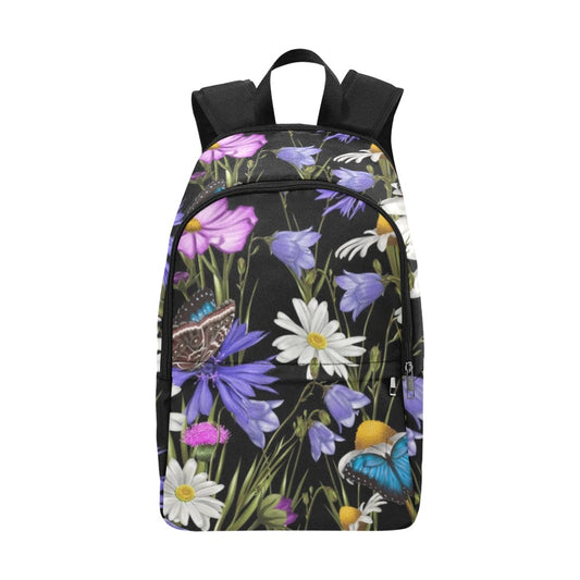 Butterfly Flowers - Fabric Backpack for Adult