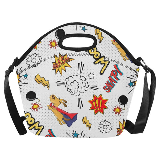 Superdog - Neoprene Lunch Bag/Large Neoprene Lunch Bag/Large animal comic Printed Offshore