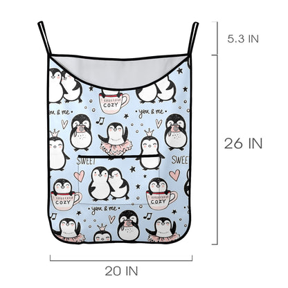 Penguin Love - Hanging Laundry Bag