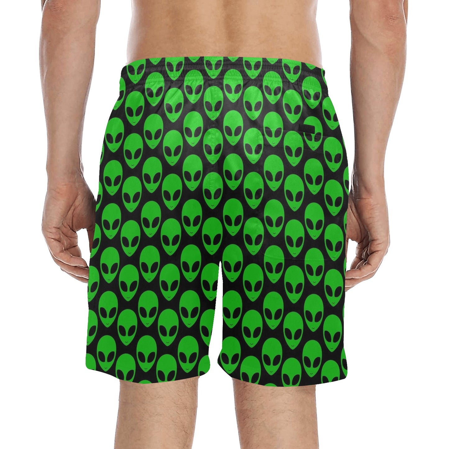 Aliens - Men's Mid-Length Beach Shorts