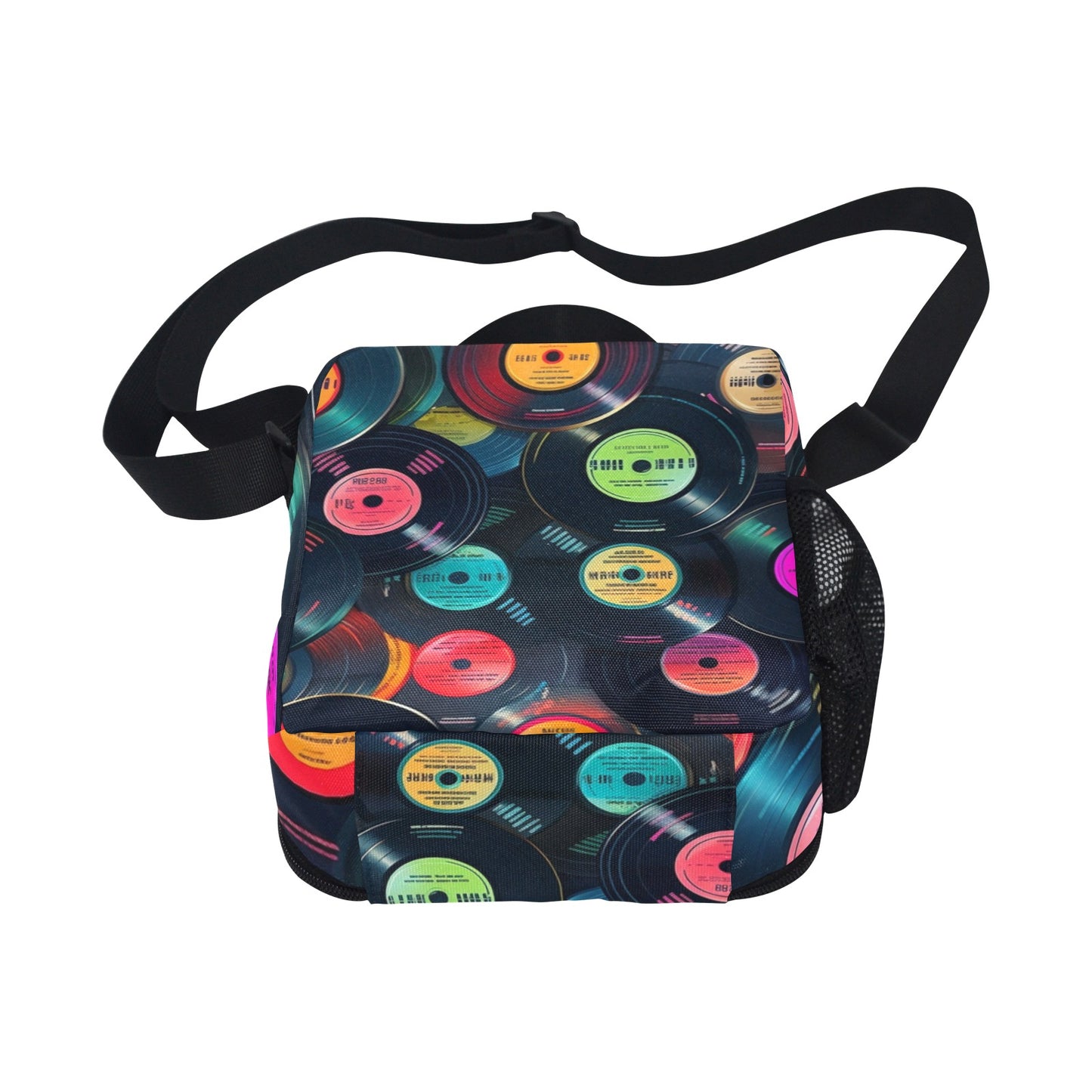 Retro Vinyl Records - Crossbody Lunch Bag for Kids Kids Crossbody Lunch Bag