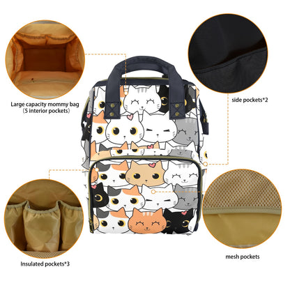 Cute Cartoon Cats - Multifunction Backpack