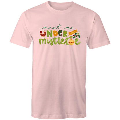 Meet Me Under The Mistletoe, Christmas - Mens T-Shirt