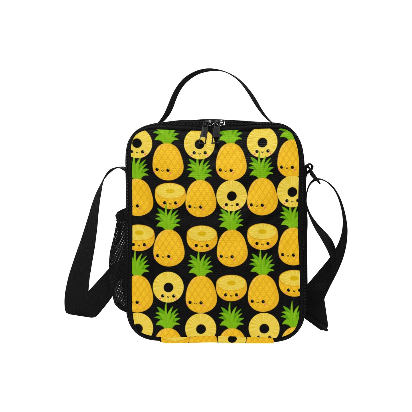 Happy Pineapples - Crossbody Lunch Bag for Kids Kids Crossbody Lunch Bag