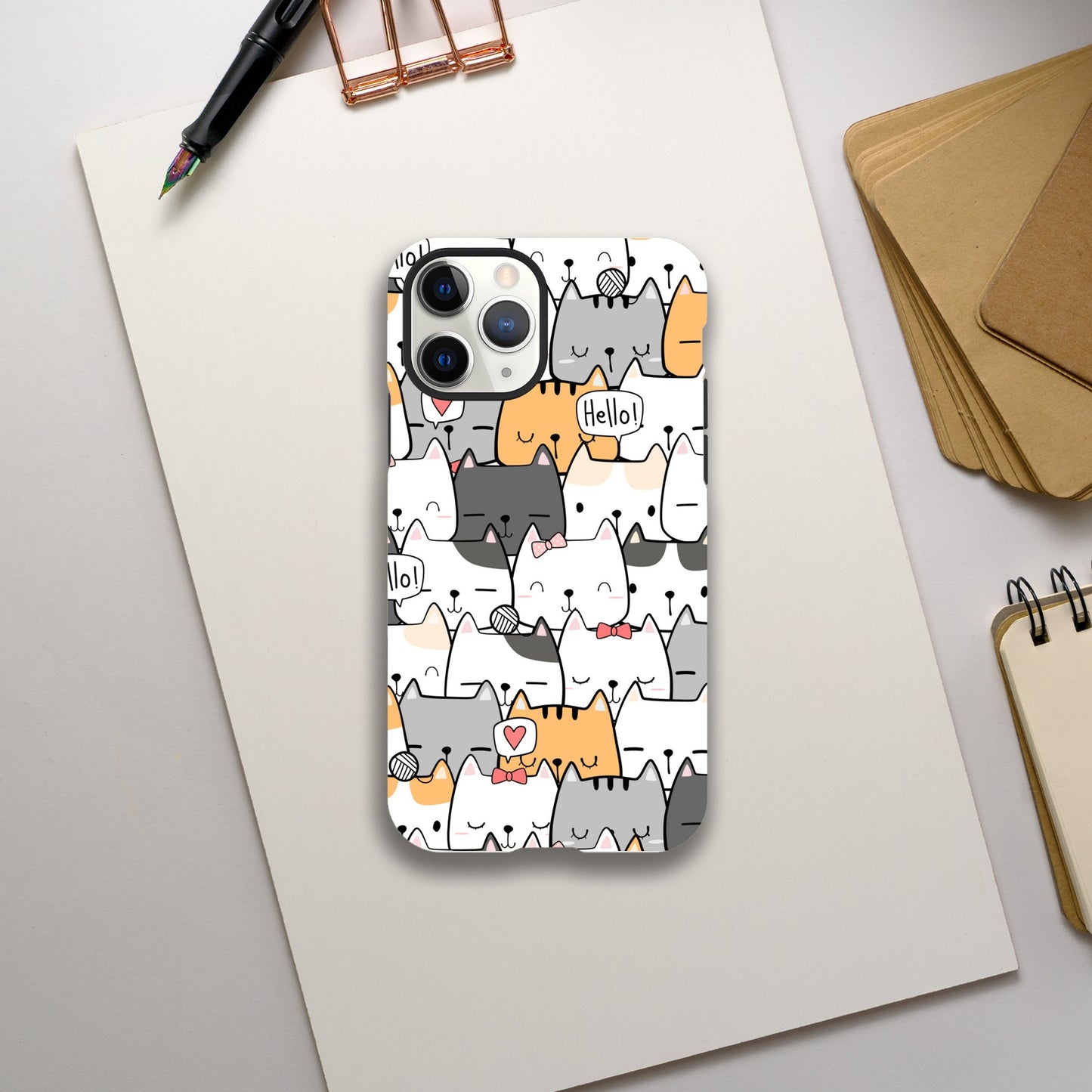 Cat Hello - Phone Tough Case iPhone 11 Pro Phone Case