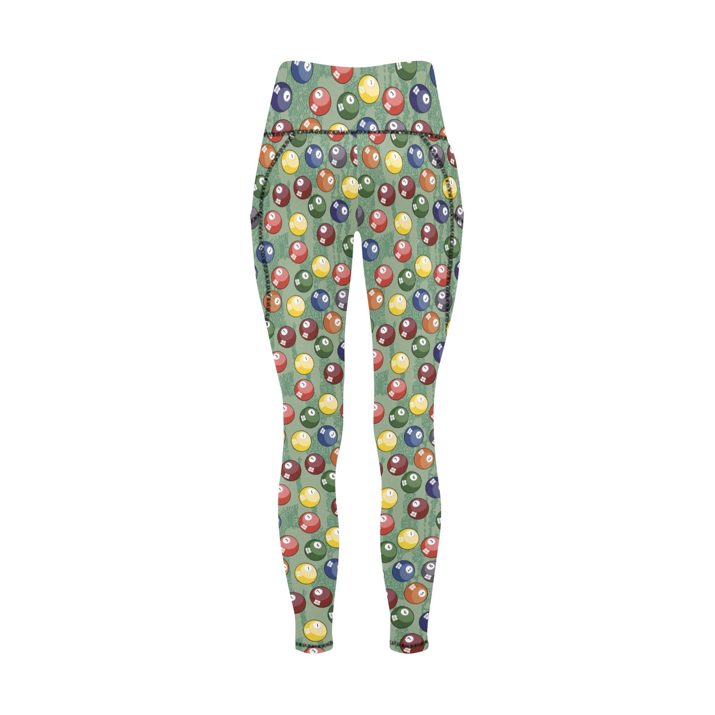 Pool Balls - Women's Leggings with Pockets