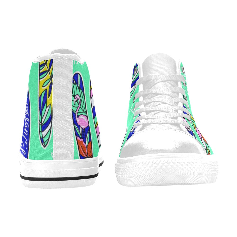 Aloha Surfboards - Men's High Top Canvas Shoes