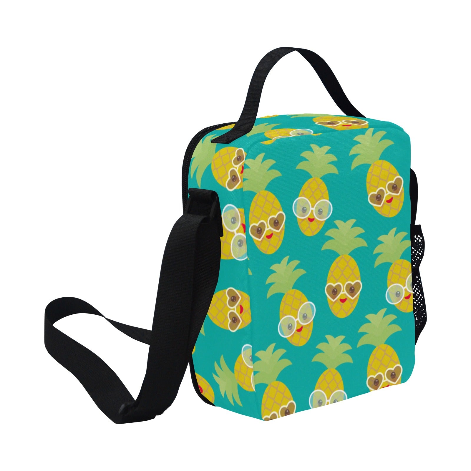 Pineapples With Glasses - Crossbody Lunch Bag for Kids Kids Crossbody Lunch Bag