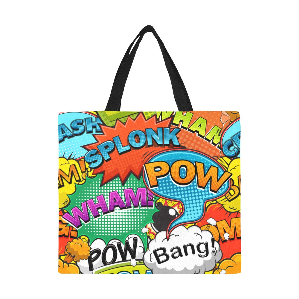 Comic Book 2 - Full Print Canvas Tote Bag Full Print Canvas Tote Bag Printed Offshore