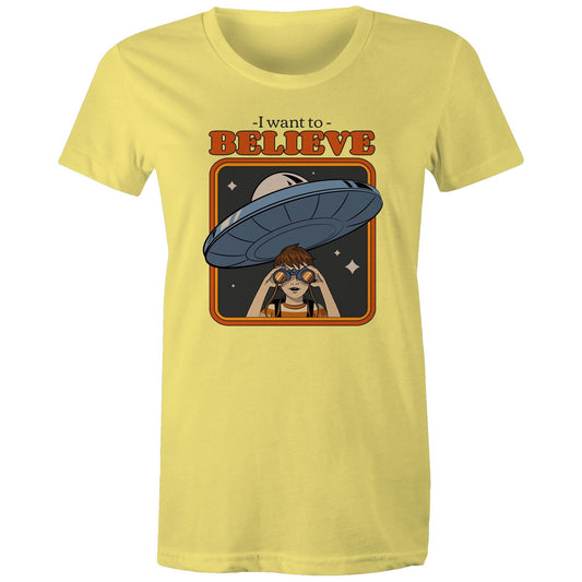 I Want To Believe, UFO - Womens T-shirt