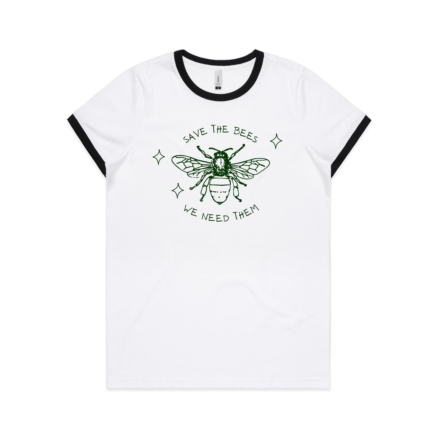 Save The Bees - Women's Ringer Tee