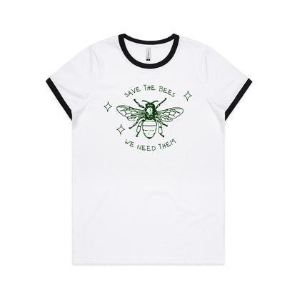 Save The Bees - Women's Ringer Tee