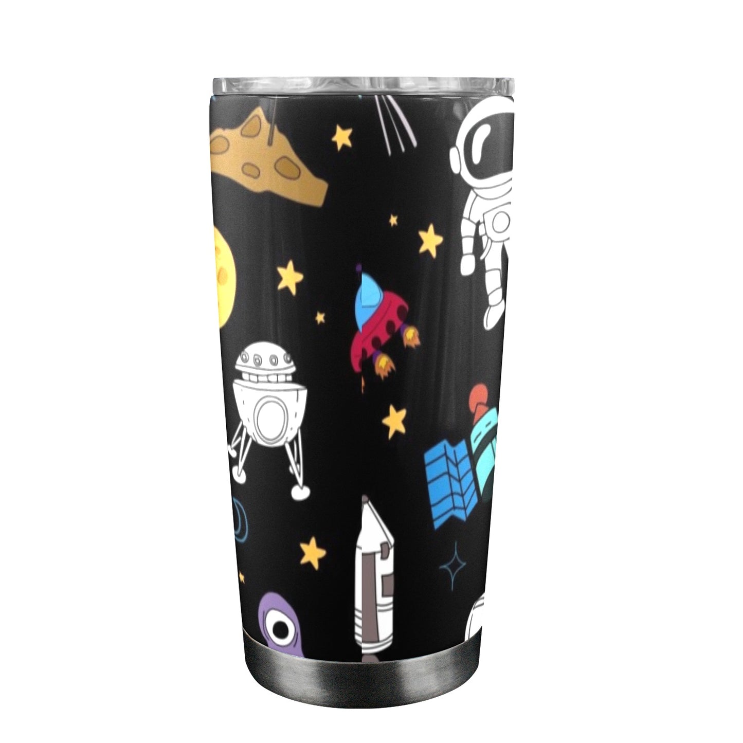 Kids Space - 20oz Travel Mug with Clear Lid Clear Lid Travel Mug Space